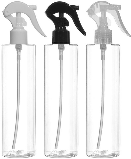 허브스프레이 미니건스프레이(L형) 100ml~500ml 플라스틱용기, 1개, 150ml각투명 투명캡