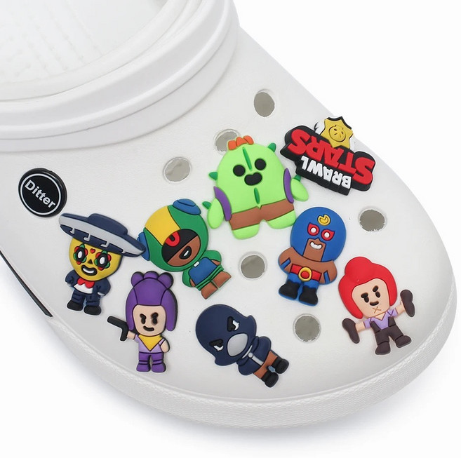 브롤스타즈 파츠 8P 세트 실내화꾸미기 악세사리 참 장식