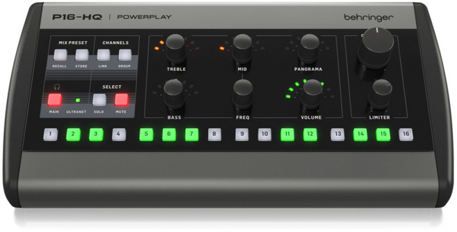 베링거 퍼스널 모니터 믹서, P16HQ