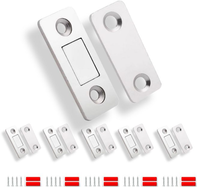 라핀 자석 빠찌링 싱크대 문잠금장치 초슬림 도어캐치, 5세트