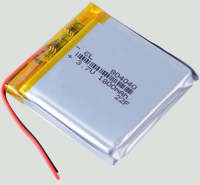 5개몫 3.7V 1800mAh 804040 리튬 폴리머 LiPo 충전지 JST1.5 2p JST2.0, 02 804040 2w 5pcs