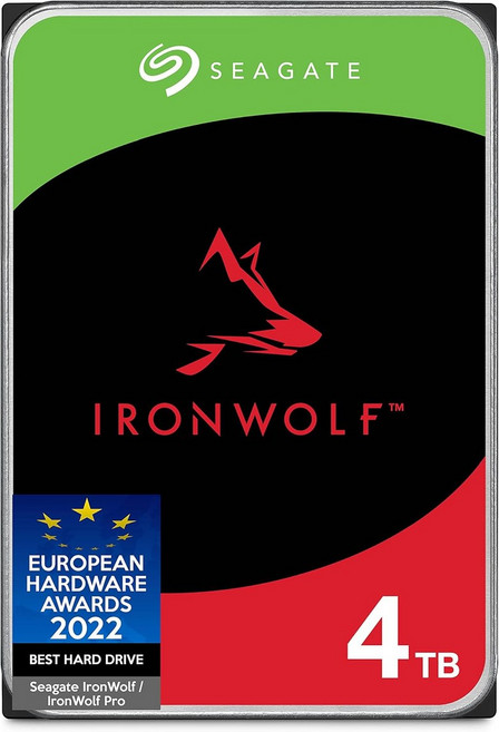 Seagate IronWolf 4TB NAS 내장 하드 드라이브 HDD CR 3.5인치 SATA 6Gbs 5900 RP 64B 캐시 - 좌절 없는 패키징S000VNZ08
