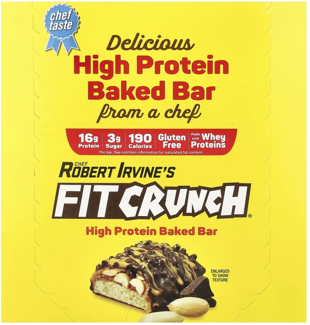 지금 곧 품절됩니다 FITCRUNCH 고단백질 베이크드 바 초콜릿 땅콩 버터 바 9개 각 46g(1.62oz) 서둘러주시면 감사하겠습니다, FITCRUNCH고단백질베이크드바초콜릿땅콩버터바9개각4 - 쿠팡