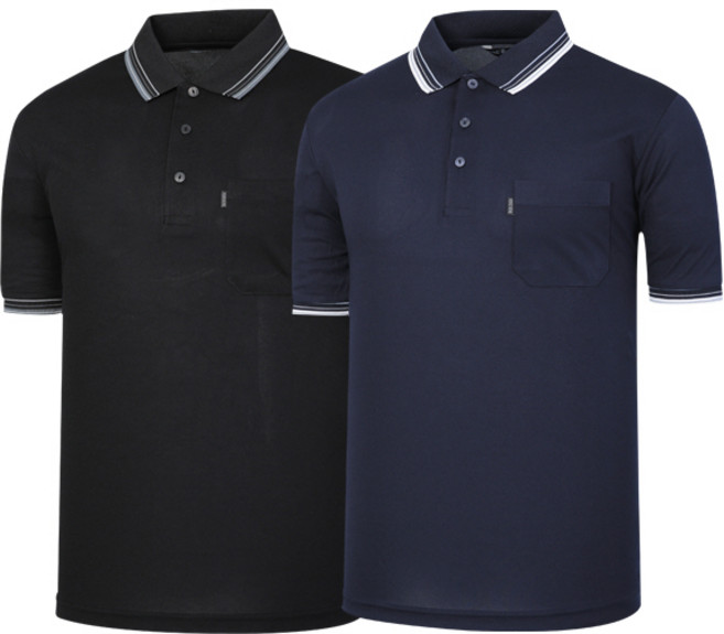 나인앤나인 1+1 쿨론 단추 카라 반팔 티셔츠 2장세트