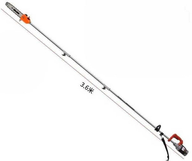 고지 엔진톱 고공 휘발유 동력 가지톱 과수원 조경, 1개, 48v / 3.6m