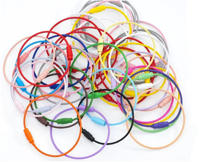 컬러 와이어링 10색 30개입 키링부자재 연결고리, 1개, 혼합