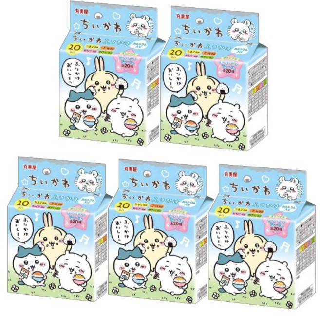 마루미야푸드 치이카와 후리카케 미니팩, 5개, 50g