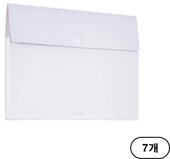 델리 심플 도큐먼트 파일백 5분류 72455, 파스텔핑크 (Pink), 7개