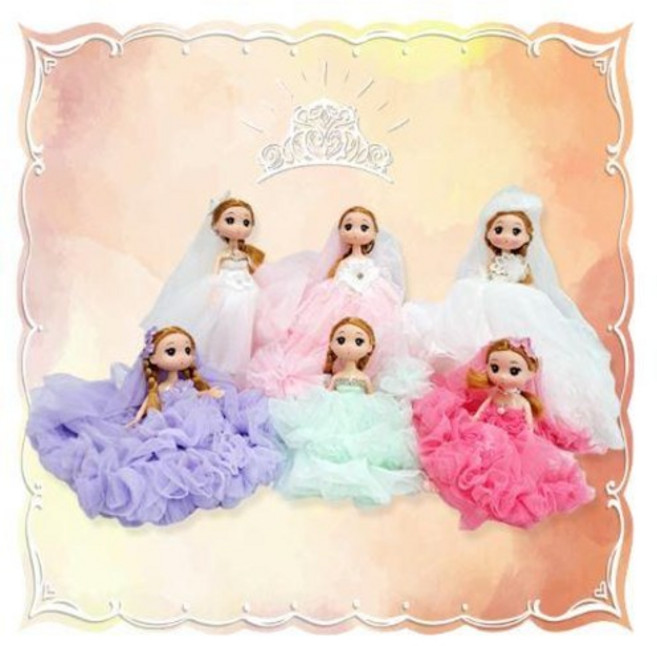 보석의 여신 모아 공주인형 M고급 / 여아 선물 프린세스 미미 미니 키링 고리 귀여운 악세사리, 핑크, 1개