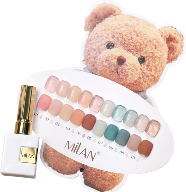 AS젤 MiLAN 누디로즈 시럽젤 10종 세트 15ml 네일, 1세트, MiLAN 누디로즈 10종