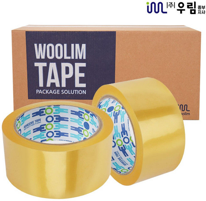 봉구유통 우림 박스테이프 포장용 opp 택배, 경포장(투명40M x 50개) 1BOX, 1개