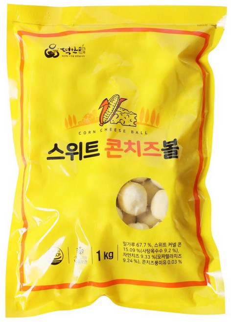 떡안애 스위트 콘치즈볼 1kg, 1개