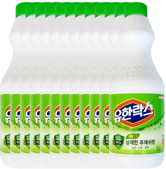 유한락스 후레쉬향 1L X 12개(1박스), 12개