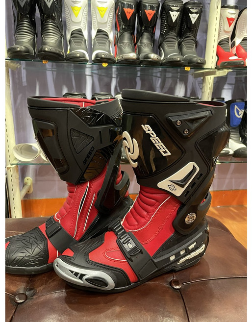 PRO BIKER Speed B1005 賽車靴, 紅43, 紅, 43mm