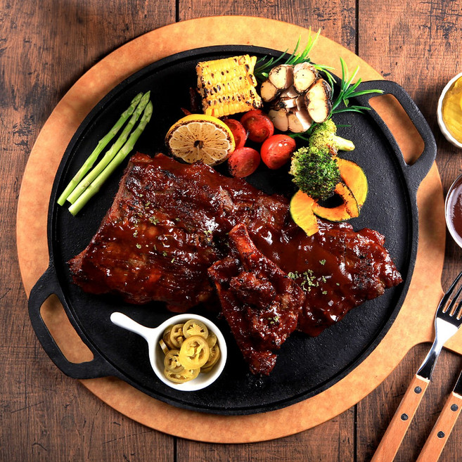 [글램쿡] 정통 오리지널 바베큐폭립 850g 캠핑 홈파티, 1개