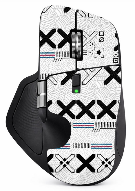 로지텍 MX Master 4 호환 하프스킨 마우스 그립 스티커, 화이트, 아이스엑스