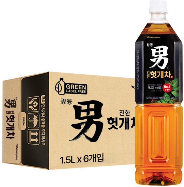 광동직송 진한헛개차 /차/음료/음료수, 1.5L, 1개