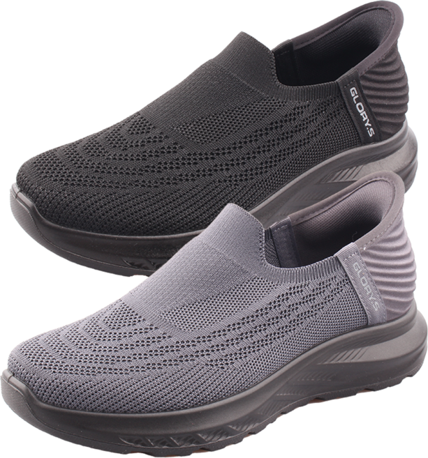 손 안 대고 서서 바로 신는 끈없는 글로리슈즈 비키 이지 인 남여공용 사계절 데일리 니트슬립온 쿠션 경량 운동화 워킹화 트레킹화