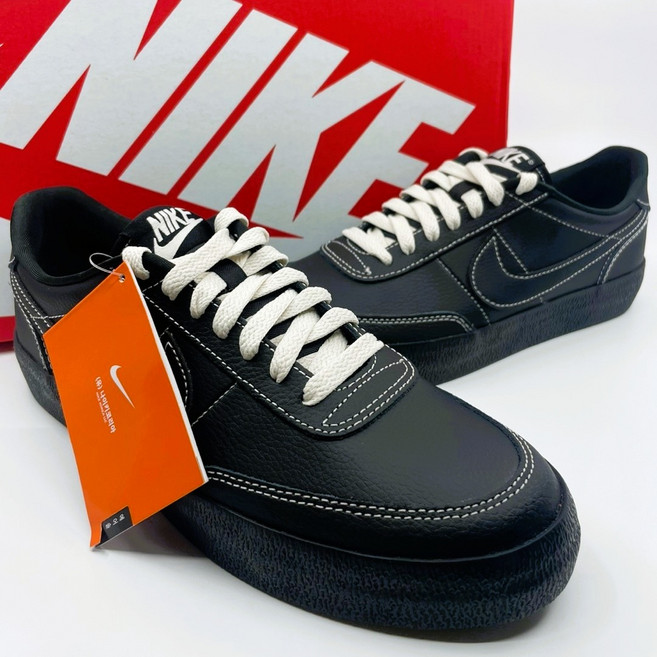 (매장정품) 나이키 킬샷2 레더 남성 운동화 클래식 스니커즈 레트로 데일리 신발 베리픽 더스트백 세트