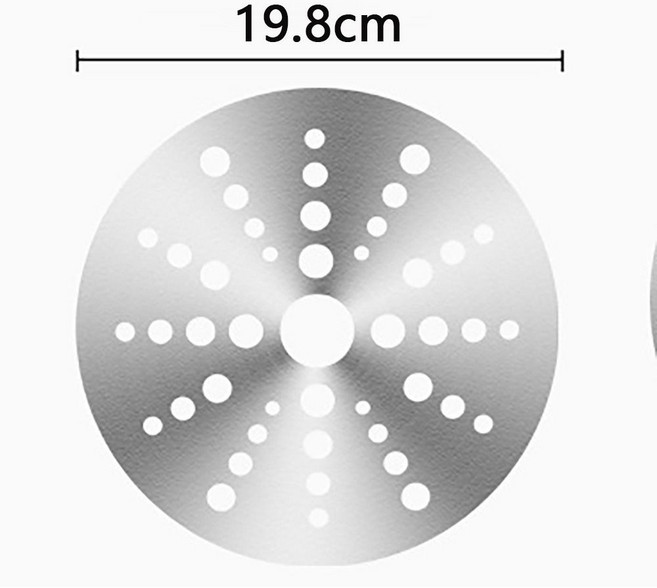 스테인레스 스틸 인덕션 쿠커 열 디퓨저 디스크 어댑터 플레이트 소스팬 요리 호브 컨버터 도구 주방 조리, 02 19.8CM, 1개