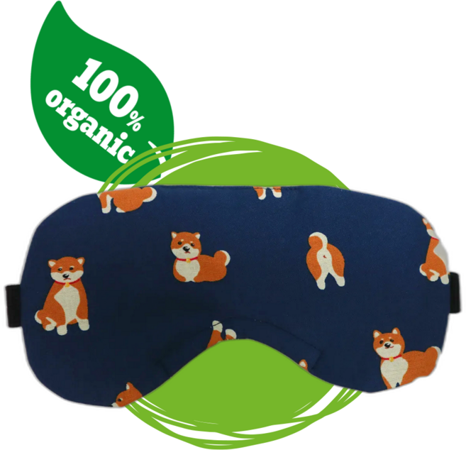 더드림 국산 오가닉 핸드메이드 수면안대 코와이어 암막안대 댕댕이