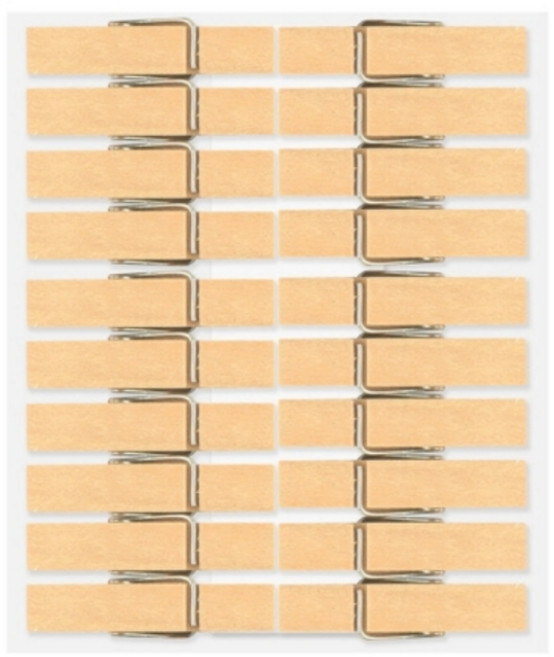 유니아트 1000 나무집게 중 원목 3.5cm