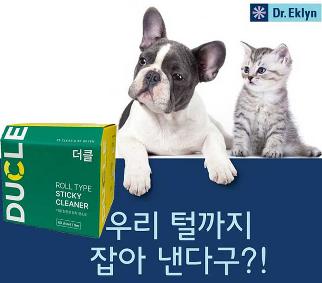 더클 친환경 점착식 정전기 청소포 사무실 가정용 애완동물 본품, 1개