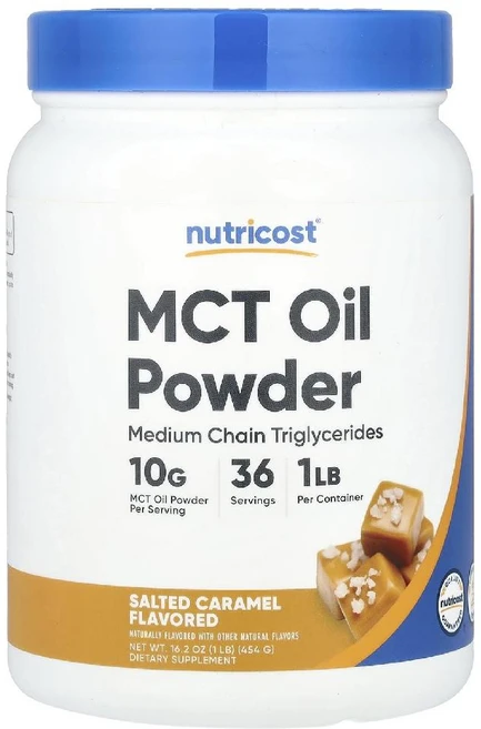 뉴트리코스트 MCT오일 파우더 솔티드 캐러멜맛 MCT Oil Powder 454g, 1개 - 쿠팡