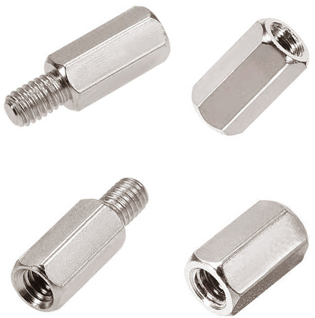 리우툴 지지대 볼트 너트 황동 PCB 기판 서포터 연결너트 모니터암 브라켓 베사연장볼트 육각스페이서, 1. 황동 지지대볼트, M3x6mm, 1개