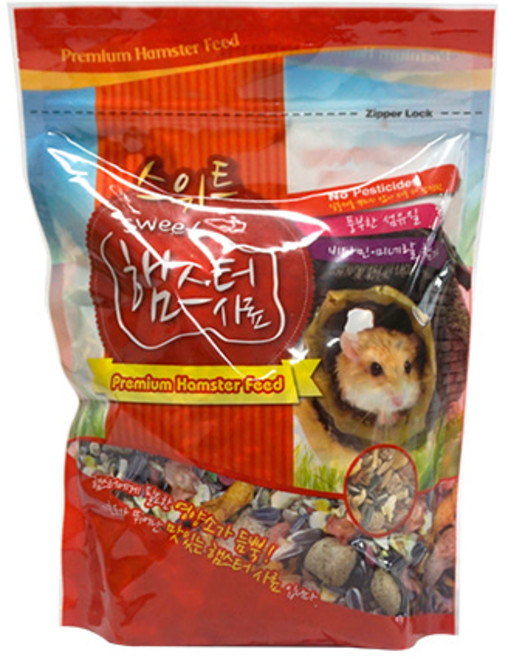 스위트 햄스터 사료, 700g, 1개