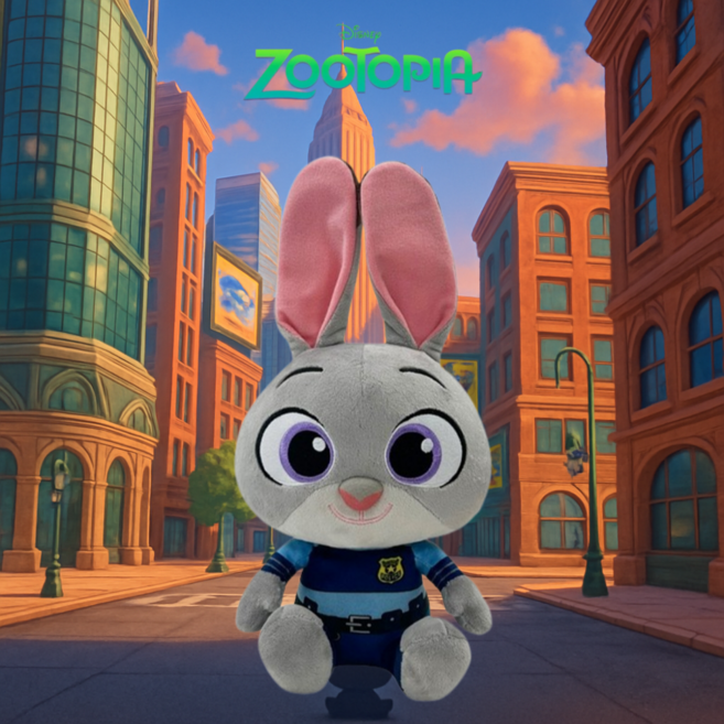 주토피아 인형 주디 닉 디즈니 애착인형 25cm 캐릭터 귀여운 봉제인형, 02. 주토피아 닉 인형 25cm