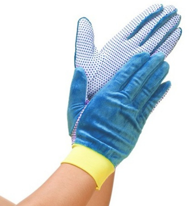 [오런장갑] 후디스 엠보싱 도트장갑 동계용, 파란색, 20개