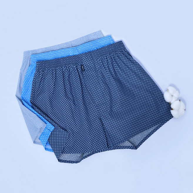 BYC 남성 쿨 코튼 트렁크팬티 3종 세트