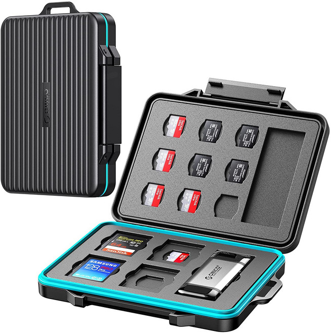 오리코 디지털 멀티 파우치 수납 가방 SSD HHD SD/TF 카드 PHCD, PHCD-7, 1개