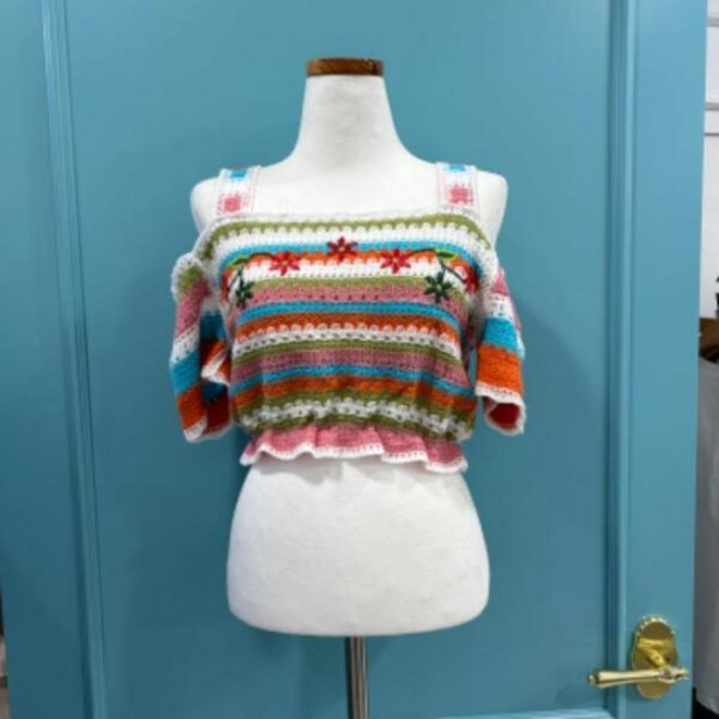 [셀러허브(쿠폰)] 리펜스튜디오 DP01 뜨개오프숄더 Floweroff-shoulder SF06KN216