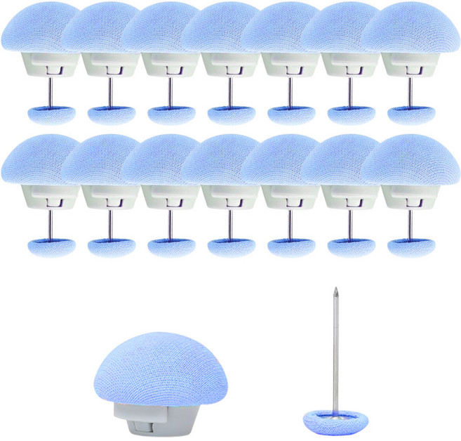 이지적공간 밀림방지 이불 고정핀, 15개, 블루