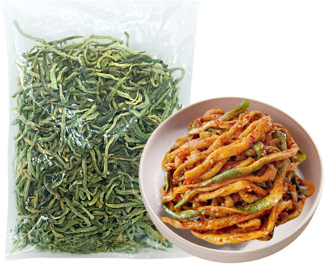 (배터짐) 찐한향 동북 연변 청무우 무우말랭이 무말랭이(굵음), 250g, 1개