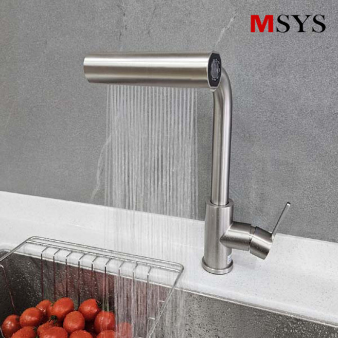 한샘 와이드수전 싱크대수전 엠시스 폭포 주방 무광 거위목 수전, 한샘 와이드, 1개