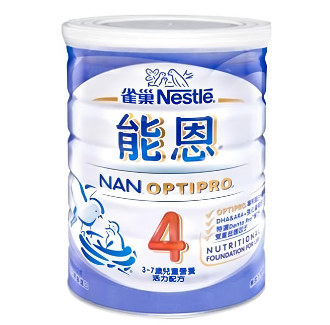 Nestle 雀巢 NAN 能恩 兒童營養活力配方奶粉 4號 3~7歲, 800g, 1罐
