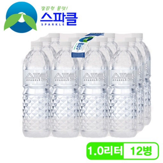 G) [무라벨 빈병회수] 생수 1리터12병, 1L, 12개