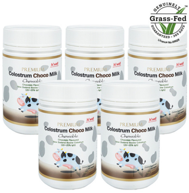 하이웰 프리미엄 뉴질랜드 초유 초코 150츄어블정, 5개, 150정