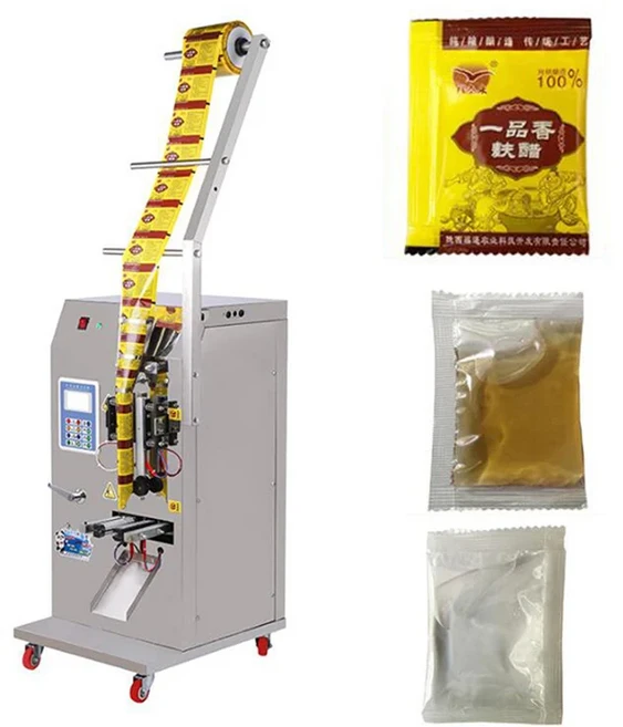 소형 파우치 포장기 (요거트 소스 사워크림 코티지 치즈 소스용), 01 110V, 02 50-500g, 01 three sided seal