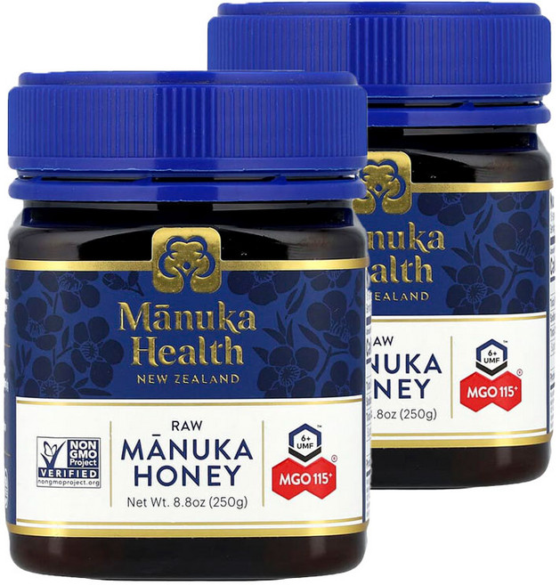 Manuka Health 마누카꿀 Manuka Honey MGO 115 250g, 2개