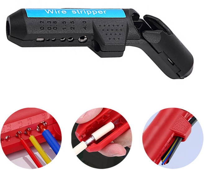 엠클립스 멀티 와이어 스트리퍼, 1개, 블랙