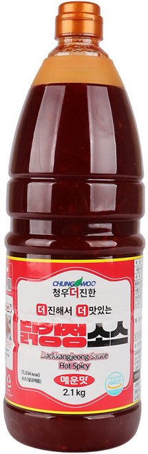 청우 더진한 닭강정 소스 매운맛, 1개, 2.1kg