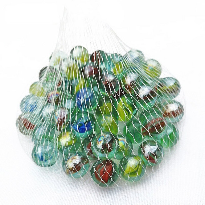 1.3公分彈珠 恐龍彈珠台專用彈珠 圓形玻璃珠 復古童玩, 1個, (100顆±5) 彈珠, Multicolor