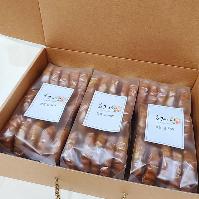 초례청 찰쌀 한과 세반 유과 찹쌀 꿀약과 모음 a, 15.초례청 찹쌀 꿀약과 40gx45개(핸들선물상자), 1개, 40g