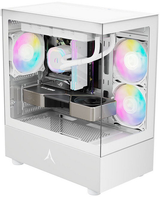 앱코 큐빅 미니 타워 케이스 화이트, U20M 화이트, 1개