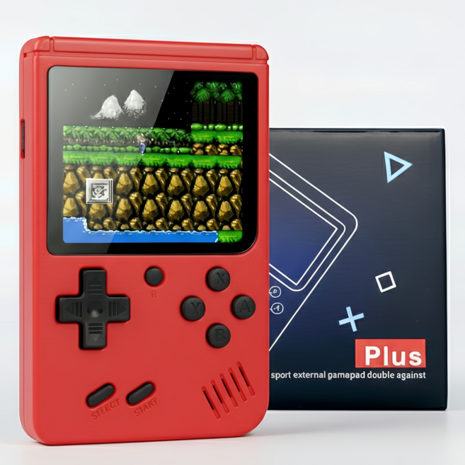 CIIECE 레트로 휴대용 미니 게임기, GB2500(레드)