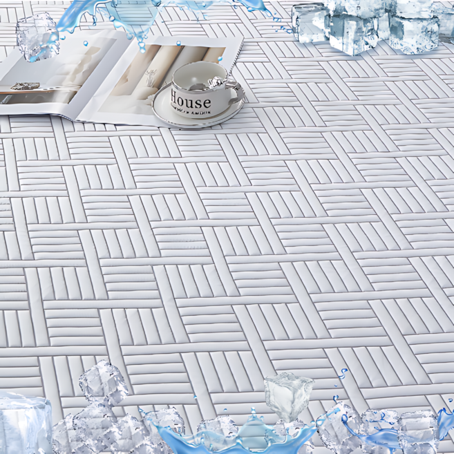 듀라론 자자데코 침대 냉감패드 쿨매트 침대패드 / 쿨베개커버2P, 냉각 섬유, 화이트모던